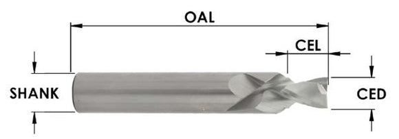 Southeast Tool 3/8" X 3/4" Chamfer 2+2 Compression Bit Extended Life