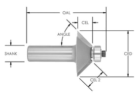 Carbide Chamfer Router Bit 